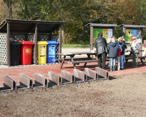 Odpočívadlo z recyklovaných plastů